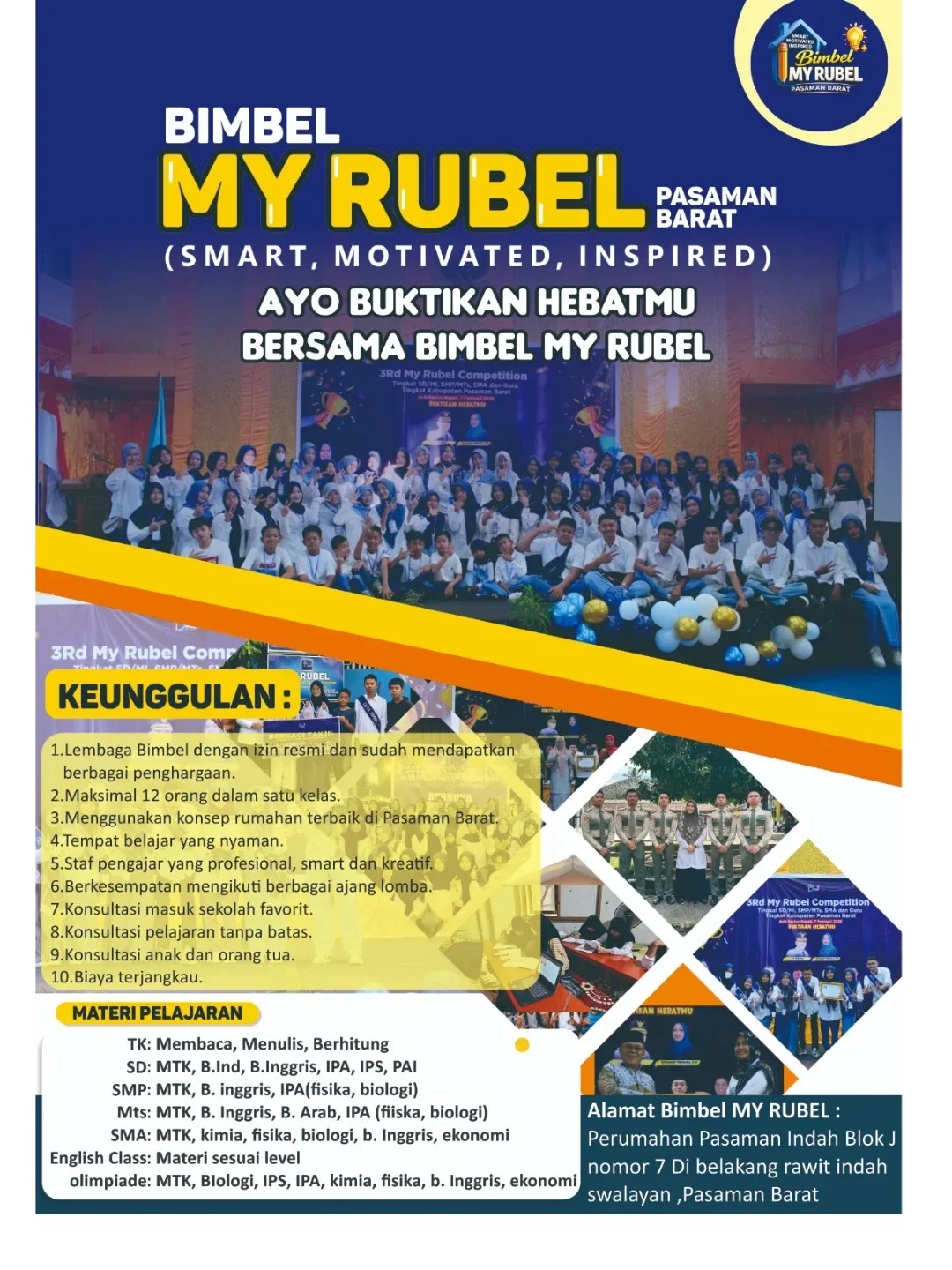 Brosur Bimbel My Rubel Pasaman Barat